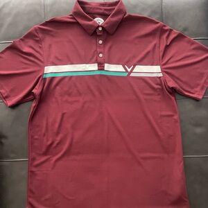 Callaway Golf Polo Burgundy Shirt Men’s Size XL